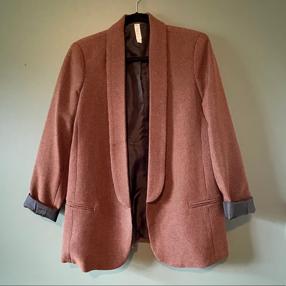 Mural Tweed Boyfriend Blazer | Size M